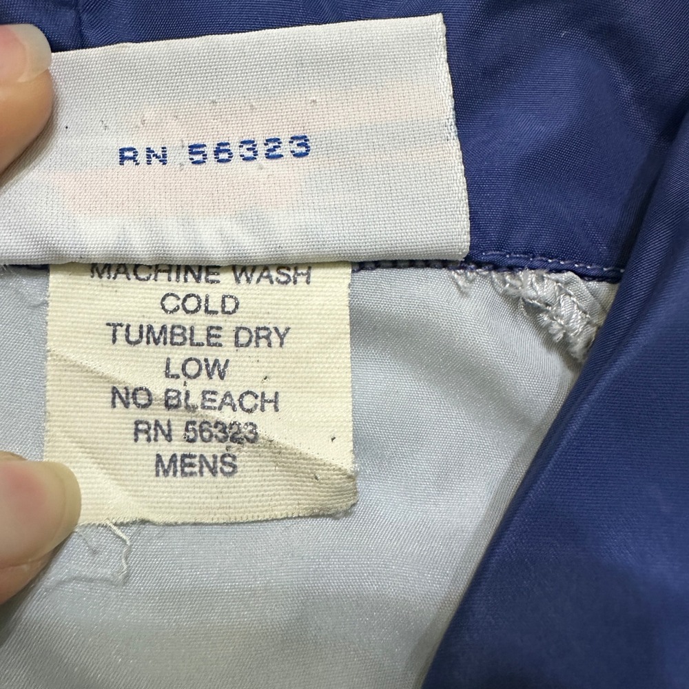 VTG 70s 80s Nike Orange Tag Windbreaker Jacket Men XL USA Made Blue Grey Chevron - Picture 4 of 8